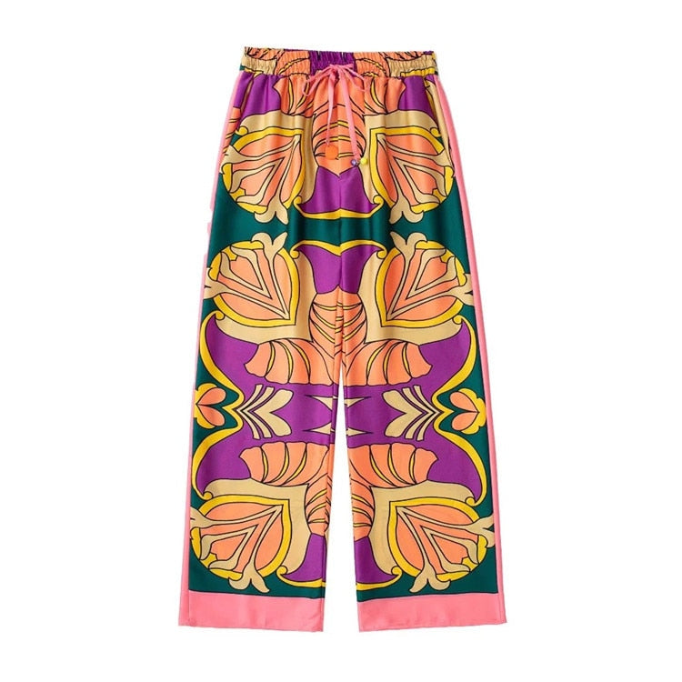 Conjunto Anastácia - Camisa e calça com elástico