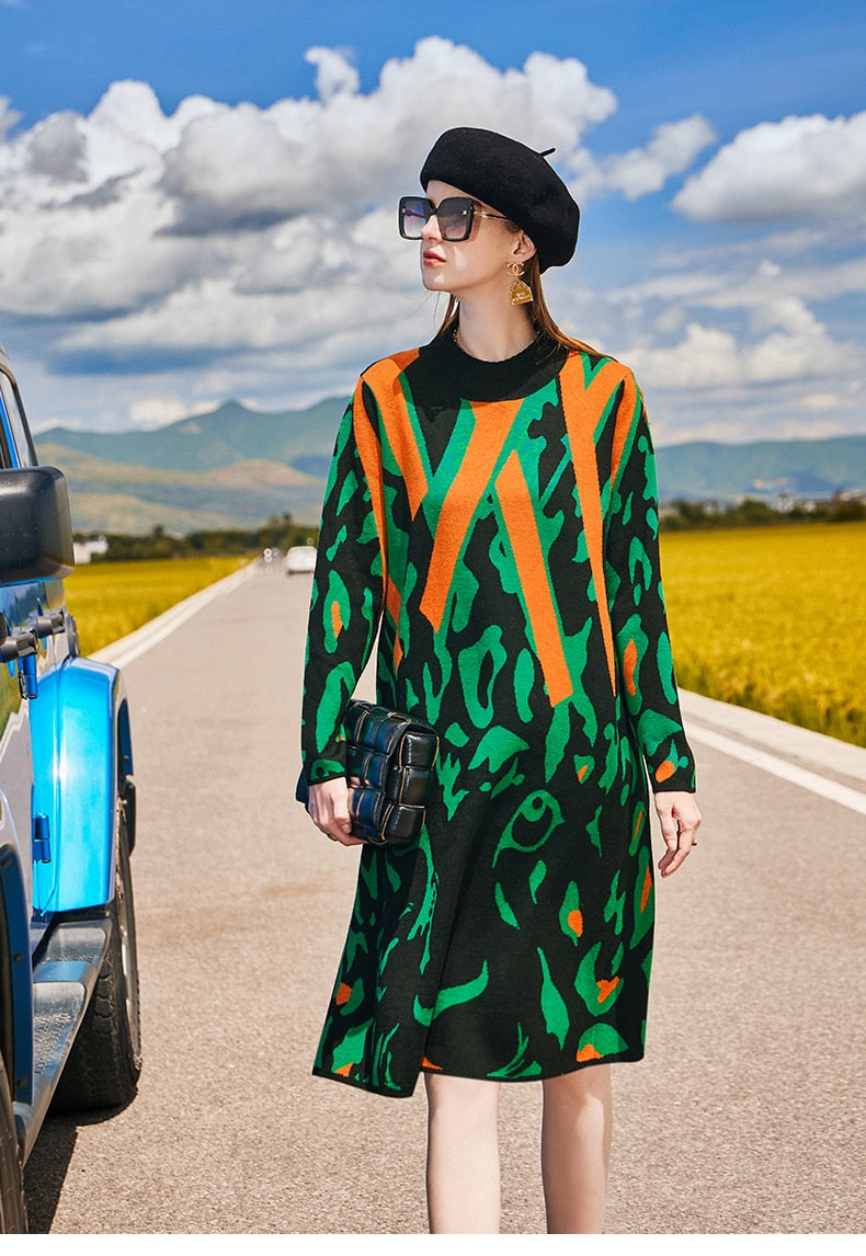 Vestido de lã Jeane