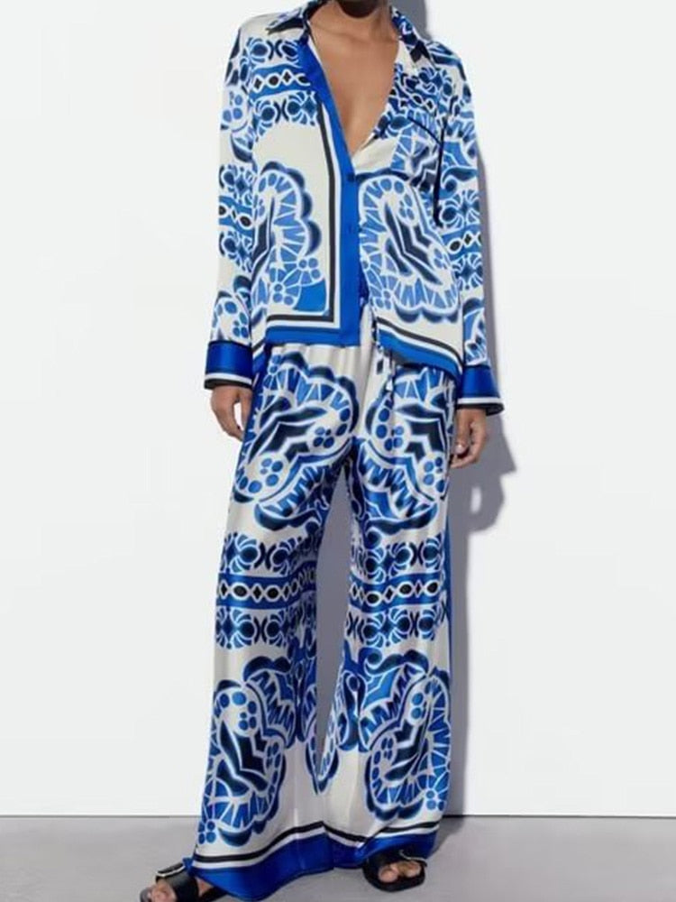 Conjunto Gisele - Camisa e calça com elástico